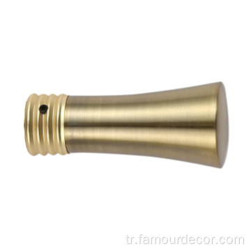 Küçük trompet şekli alüminyum alaşım perde çubuk